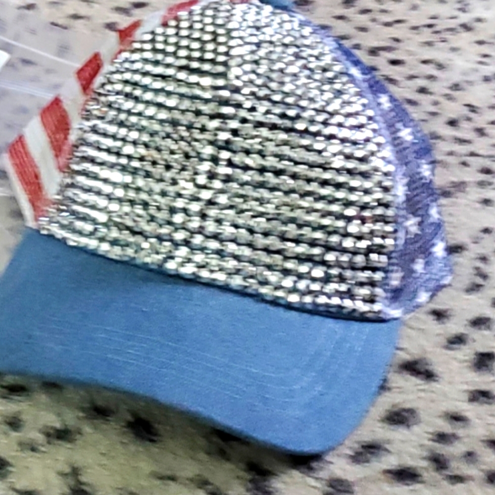 WD.NY Rhinestone Baseball Cap